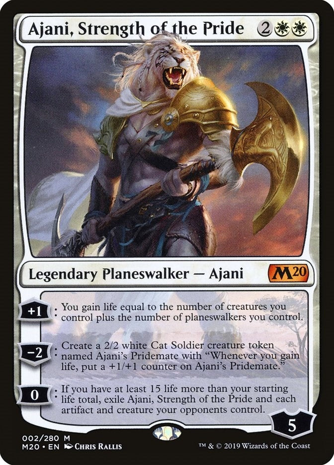 Image for Ajani, Strength of the Pride (2) (Core Set 2020) (M20) - Magic: The Gathering