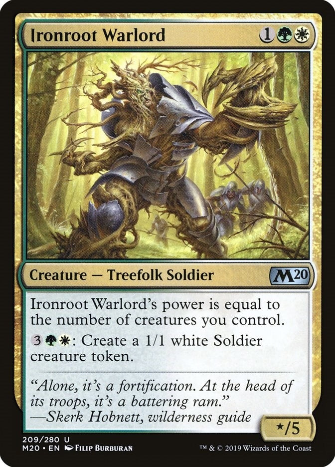 Image for Ironroot Warlord (209) (Core Set 2020) (M20) - Magic: The Gathering