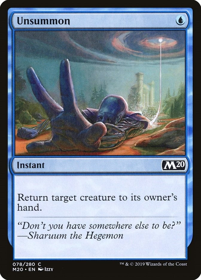 Image for Unsummon (78) (Core Set 2020) (M20) - Magic: The Gathering