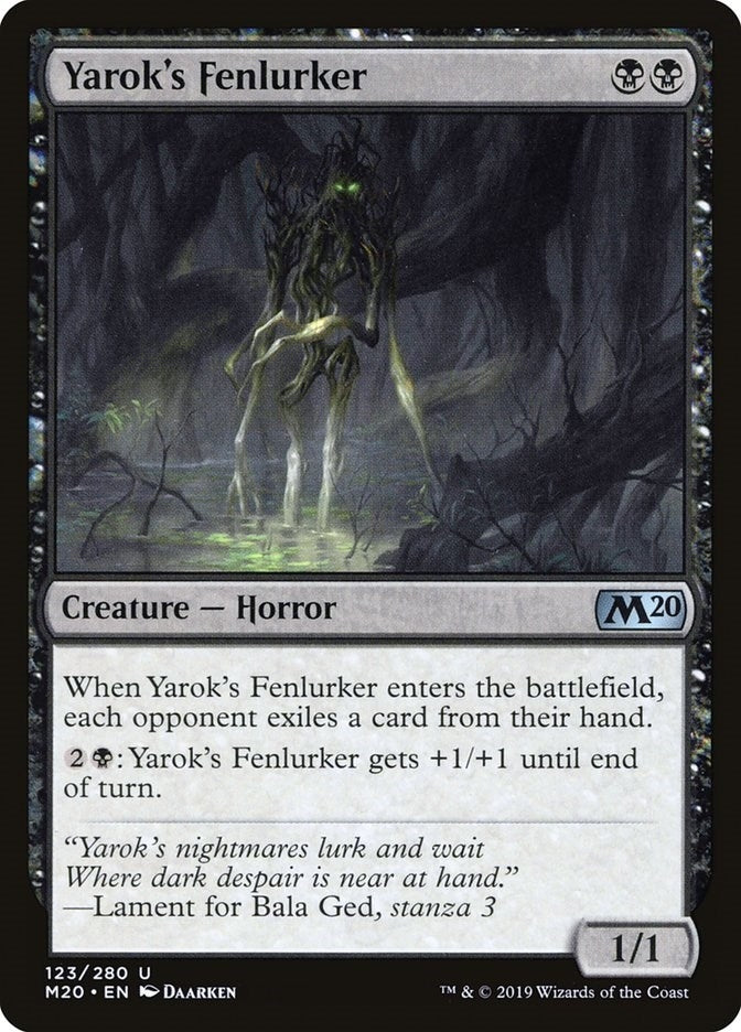 Image for Yarok's Fenlurker (123) (Core Set 2020) (M20) - Magic: The Gathering