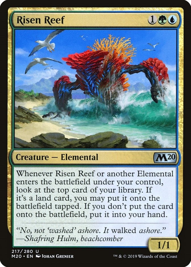 Image for Risen Reef (217) (Core Set 2020) (M20) - Magic: The Gathering