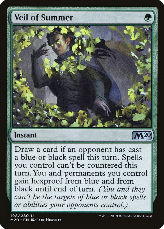 Image for Veil of Summer (198) (M20) - Magic: The Gathering