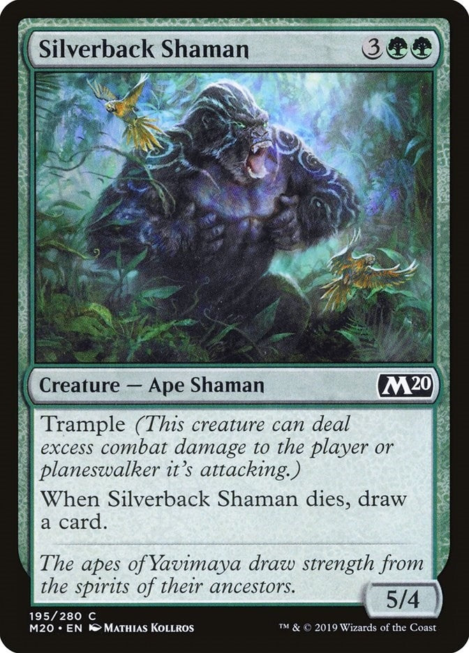 Image for Silverback Shaman (195) (Core Set 2020) (M20) - Magic: The Gathering