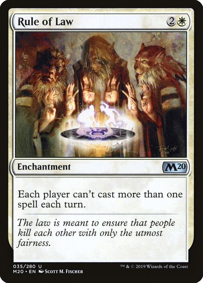 Image for Rule of Law (35) (Core Set 2020) (M20) - Magic: The Gathering