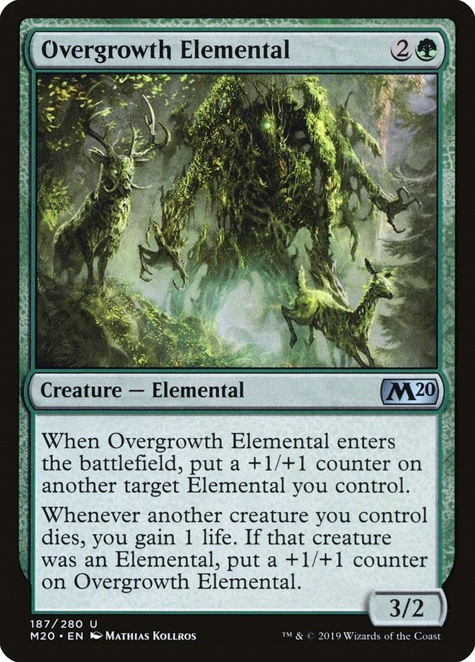 Image for Overgrowth Elemental (187) (Core Set 2020) (M20) - Magic: The Gathering