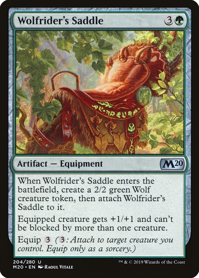 Image for Wolfrider's Saddle (204) (Core Set 2020) (M20) - Magic: The Gathering