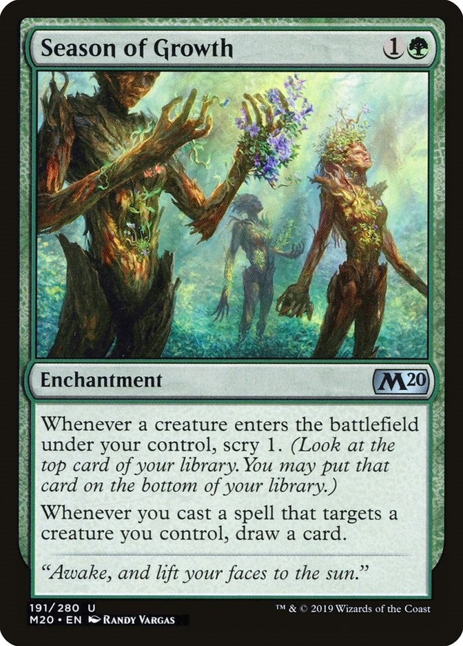 Image for Season of Growth (191) (Core Set 2020) (M20) - Magic: The Gathering