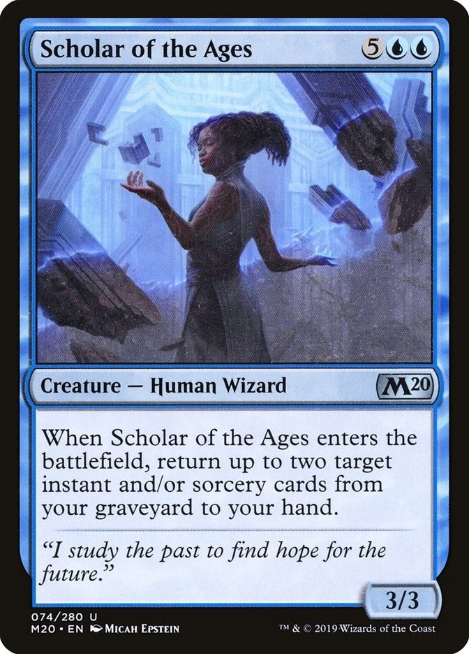 Image for Scholar of the Ages (74) (Core Set 2020) (M20) - Magic: The Gathering