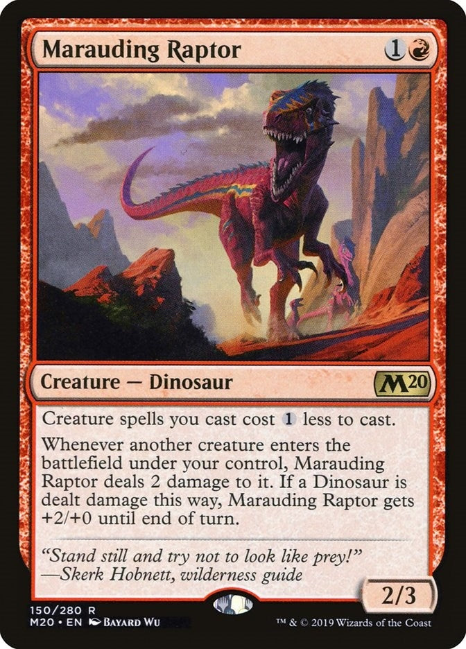 Image for Marauding Raptor (150) (Core Set 2020) (M20) - Magic: The Gathering