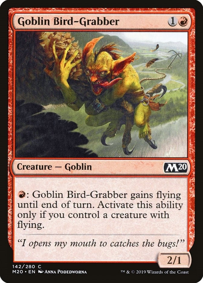 Image for Goblin Bird-Grabber (142) (Core Set 2020) (M20) - Magic: The Gathering