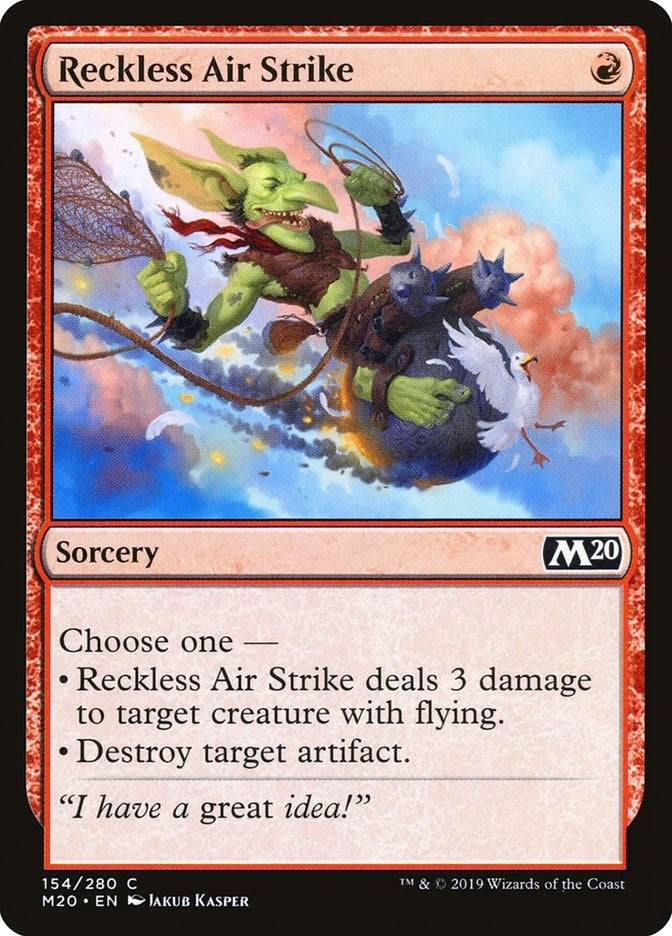 Image for Reckless Air Strike (154) (Core Set 2020) (M20) - Magic: The Gathering