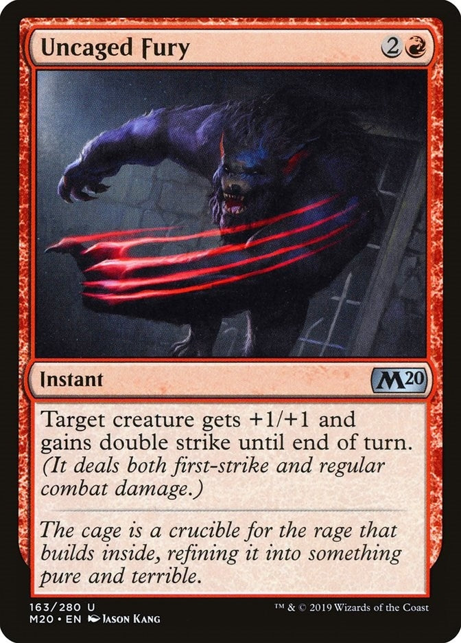 Image for Uncaged Fury (163) (Core Set 2020) (M20) - Magic: The Gathering
