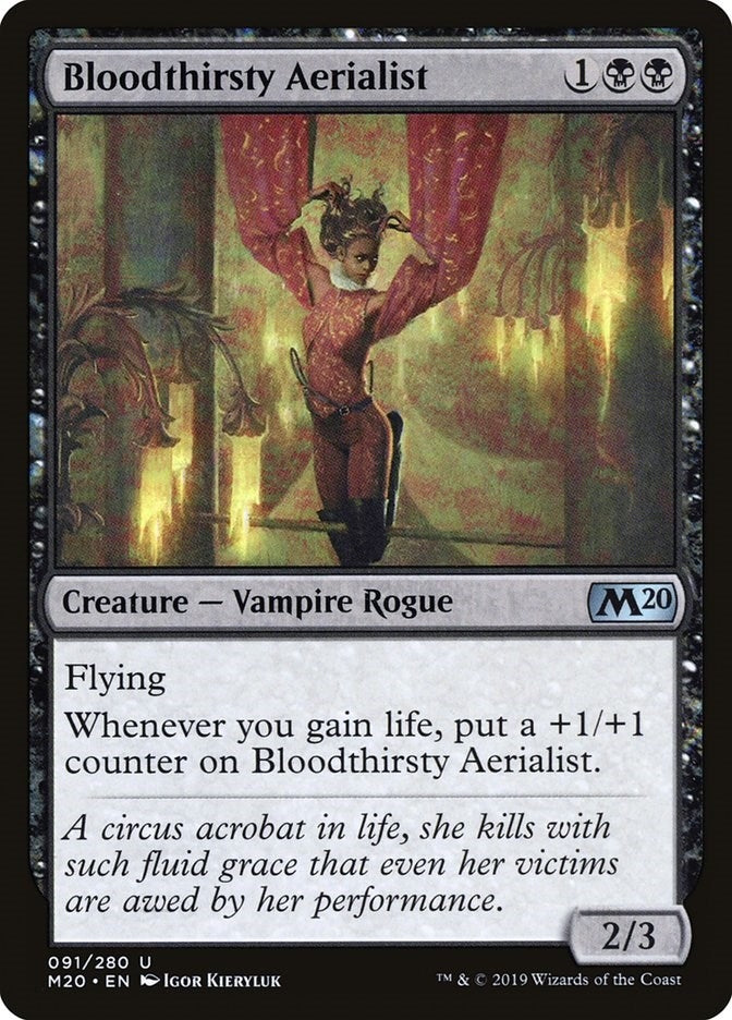 Image for Bloodthirsty Aerialist (91) (Core Set 2020) (M20) - Magic: The Gathering