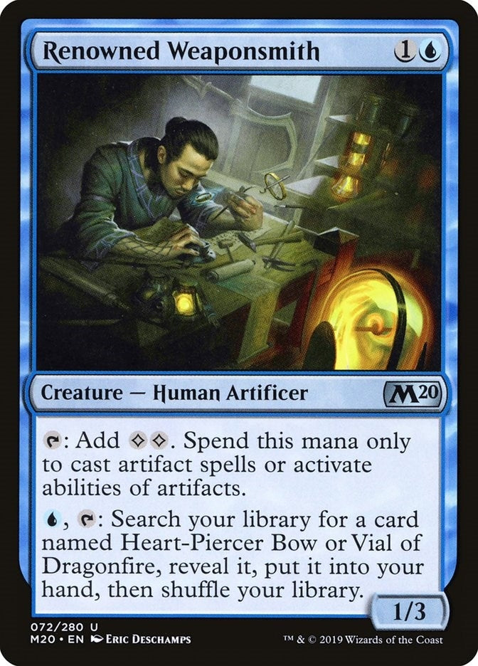 Image for Renowned Weaponsmith (72) (Core Set 2020) (M20) - Magic: The Gathering