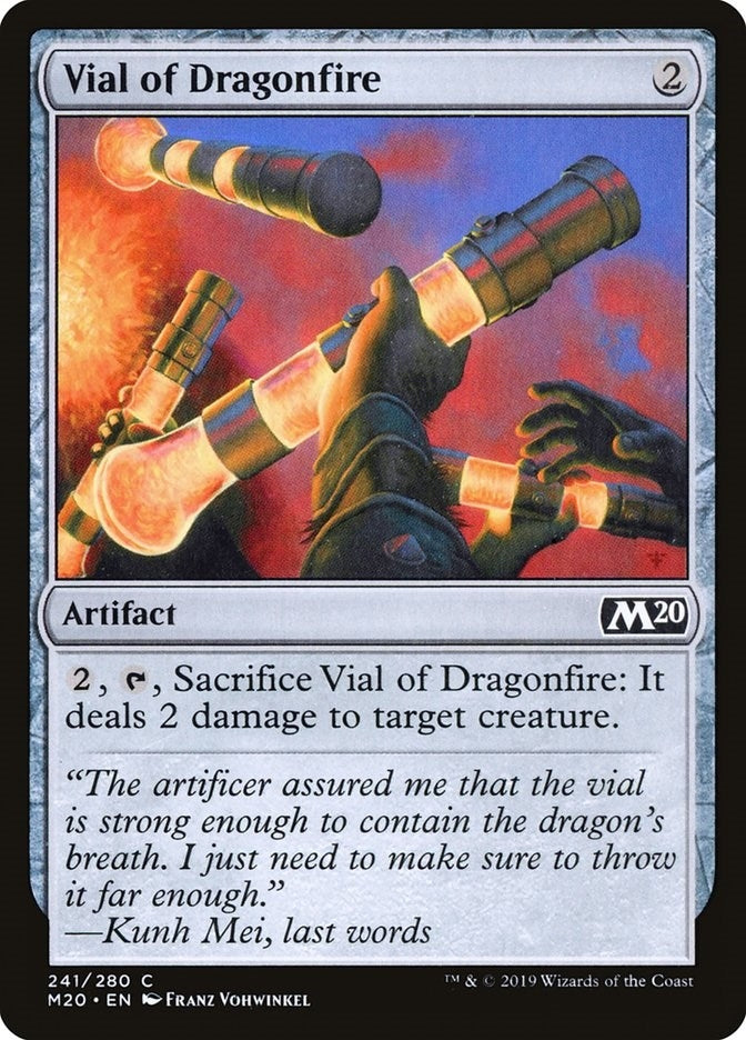 Image for Vial of Dragonfire (241) (Core Set 2020) (M20) - Magic: The Gathering