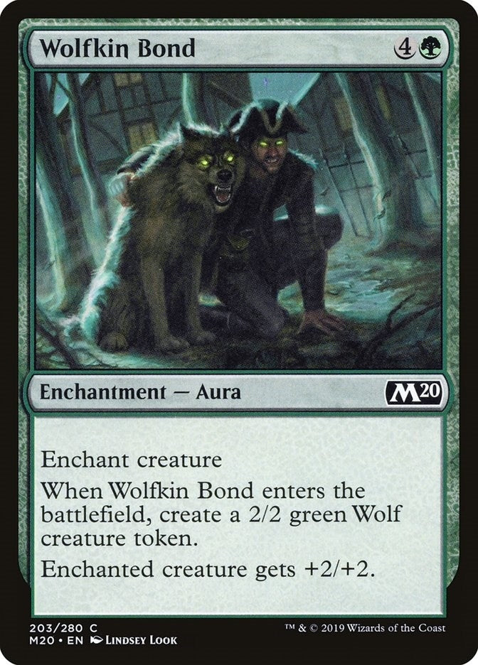 Image for Wolfkin Bond (203) (Core Set 2020) (M20) - Magic: The Gathering