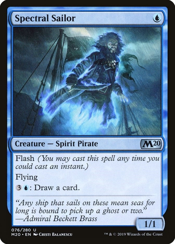 Image for Spectral Sailor (76) (Core Set 2020) (M20) - Magic: The Gathering