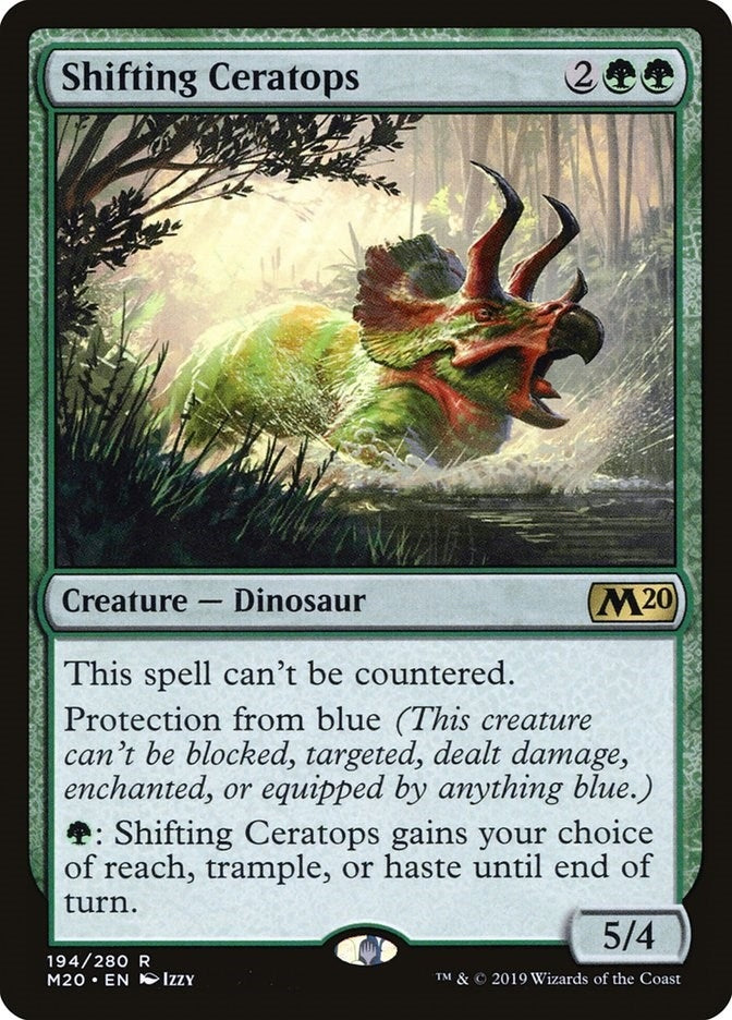 Image for Shifting Ceratops (194) (Core Set 2020) (M20) - Magic: The Gathering