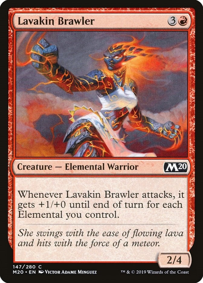 Image for Lavakin Brawler (147) (Core Set 2020) (M20) - Magic: The Gathering