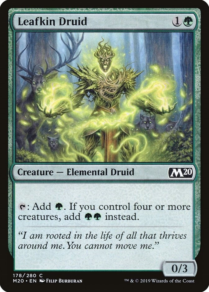 Image for Leafkin Druid (178) (Core Set 2020) (M20) - Magic: The Gathering