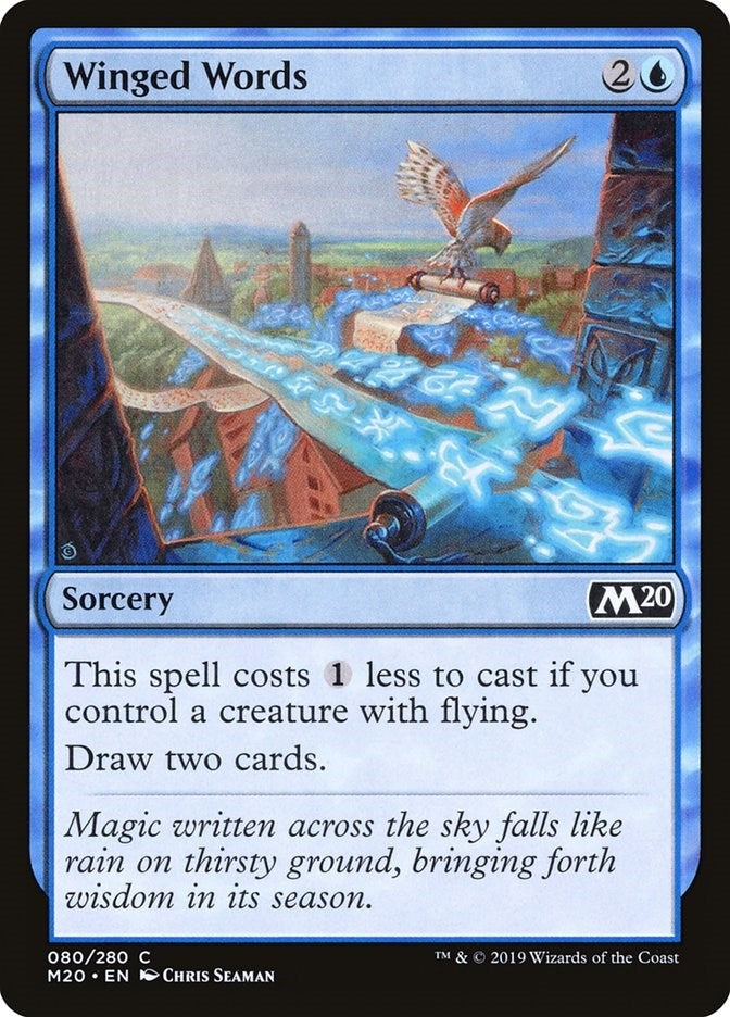 Image for Winged Words (80) (Core Set 2020) (M20) - Magic: The Gathering