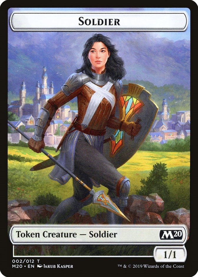 Image for Soldier Token (2) (Core Set 2020) (M20) - Magic: The Gathering