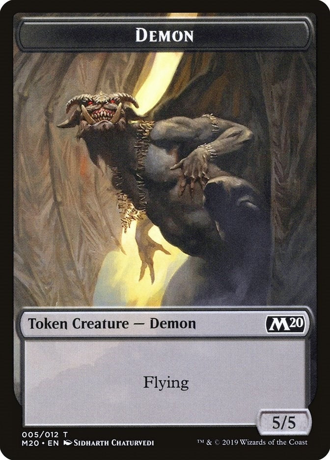 Image for Demon Token (5) (Core Set 2020) (M20) - Magic: The Gathering
