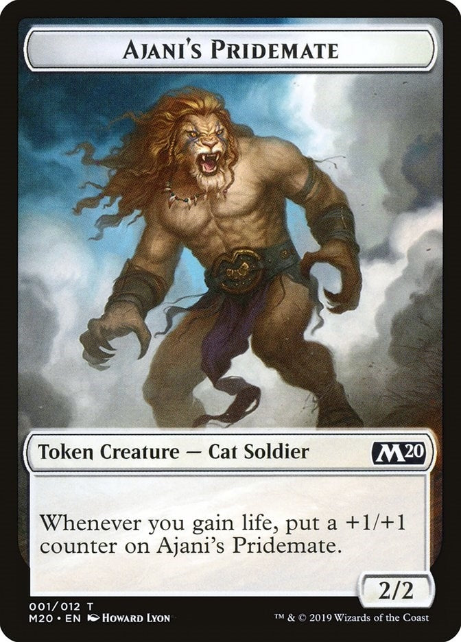 Image for Ajani's Pridemate Token (1) (Core Set 2020) (M20) - Magic: The Gathering