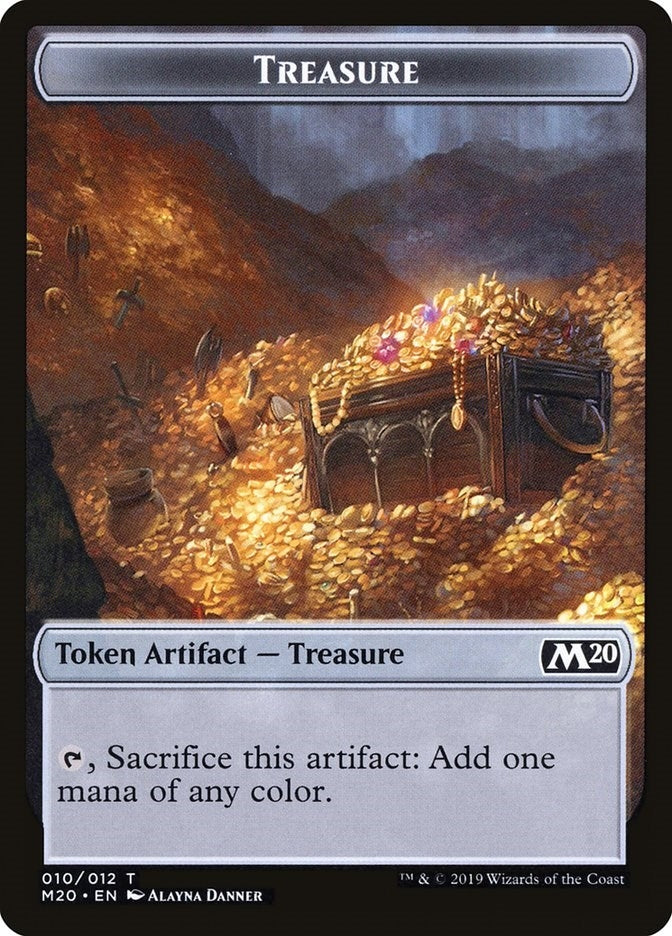 Image for Treasure Token (10) (Core Set 2020) (M20) - Magic: The Gathering
