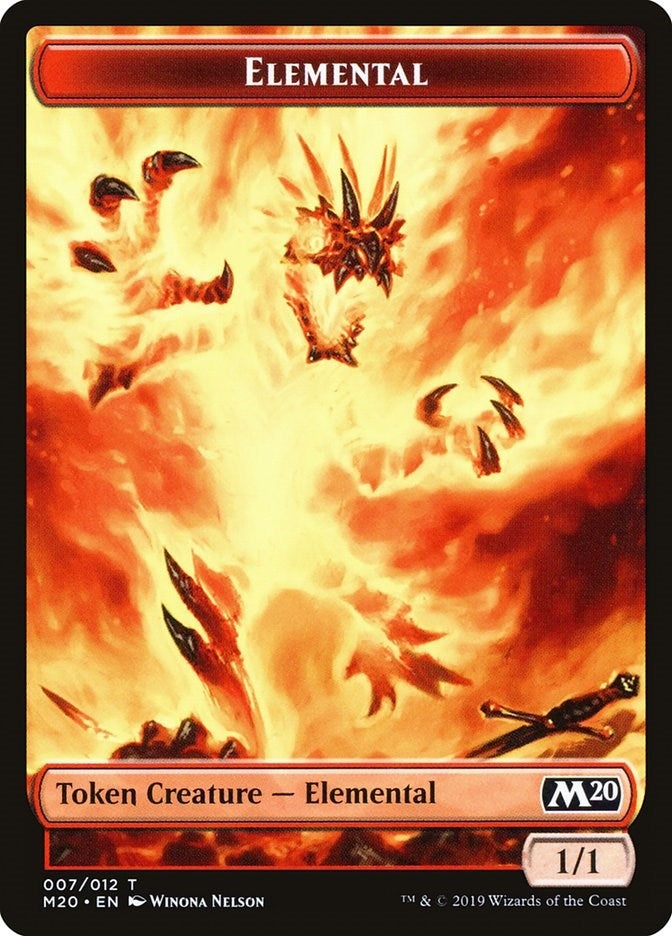Image for Elemental Token (7) (Core Set 2020) (M20) - Magic: The Gathering
