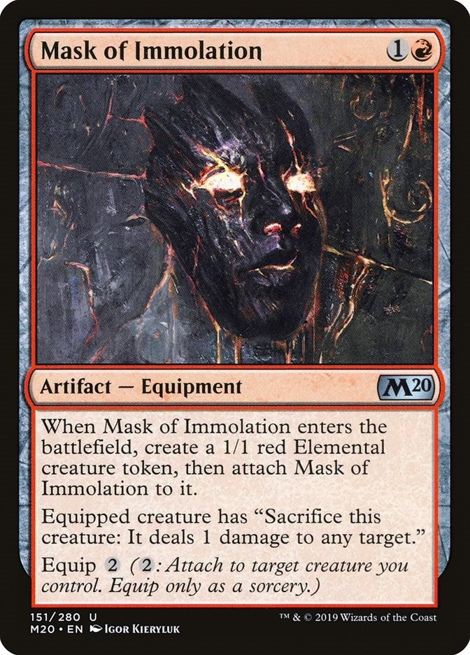 Image for Mask of Immolation (151) (Core Set 2020) (M20) - Magic: The Gathering