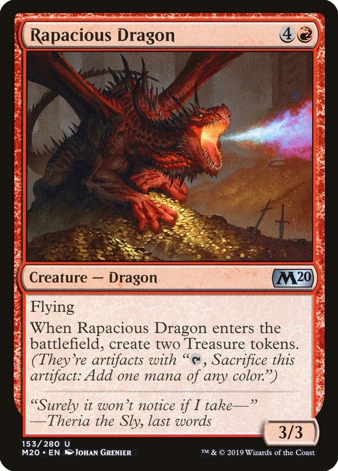 Image for Rapacious Dragon (153) (Core Set 2020) (M20) - Magic: The Gathering