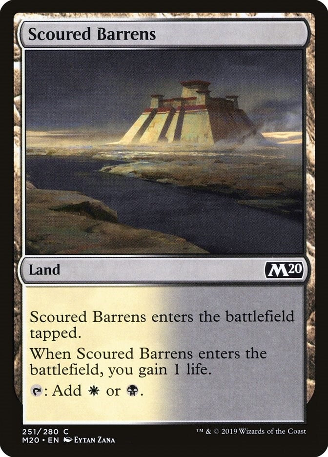 Image for Scoured Barrens (251) (Core Set 2020) (M20) - Magic: The Gathering