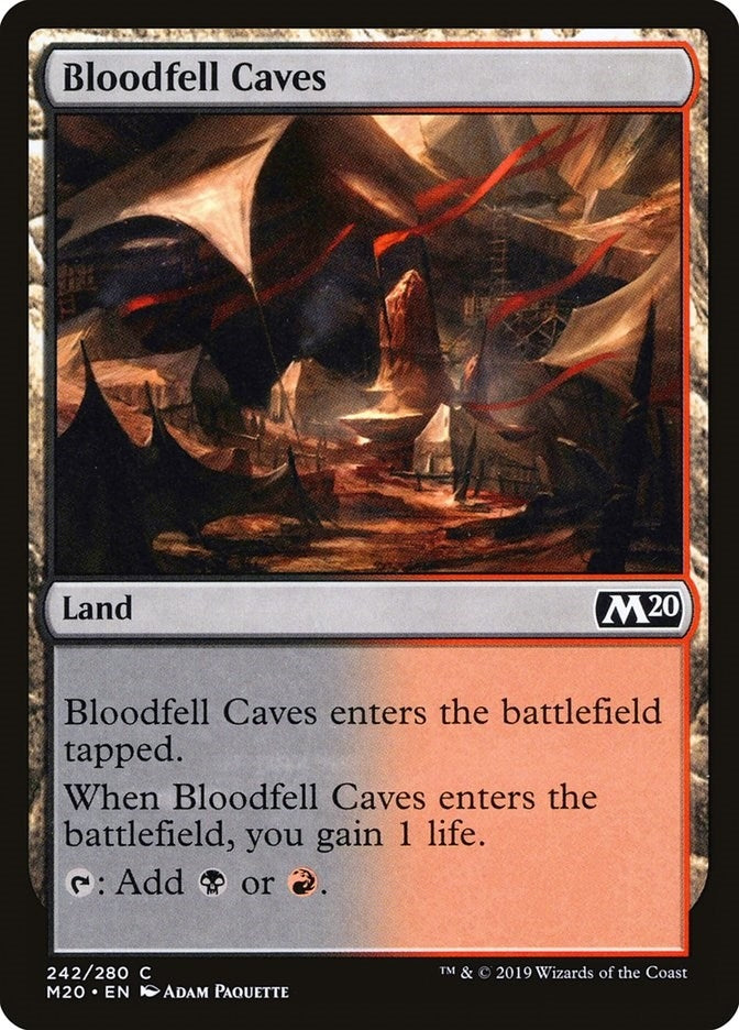 Image for Bloodfell Caves (242) (Core Set 2020) (M20) - Magic: The Gathering