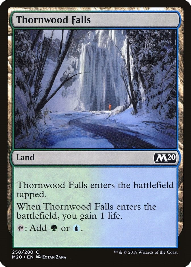 Image for Thornwood Falls (258) (Core Set 2020) (M20) - Magic: The Gathering