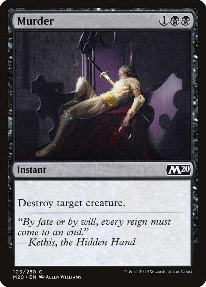 Image for Murder (109) (Core Set 2020) (M20) - Magic: The Gathering