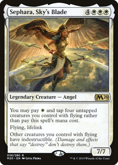 Image for Sephara, Sky's Blade (36) (M20) - Magic: The Gathering