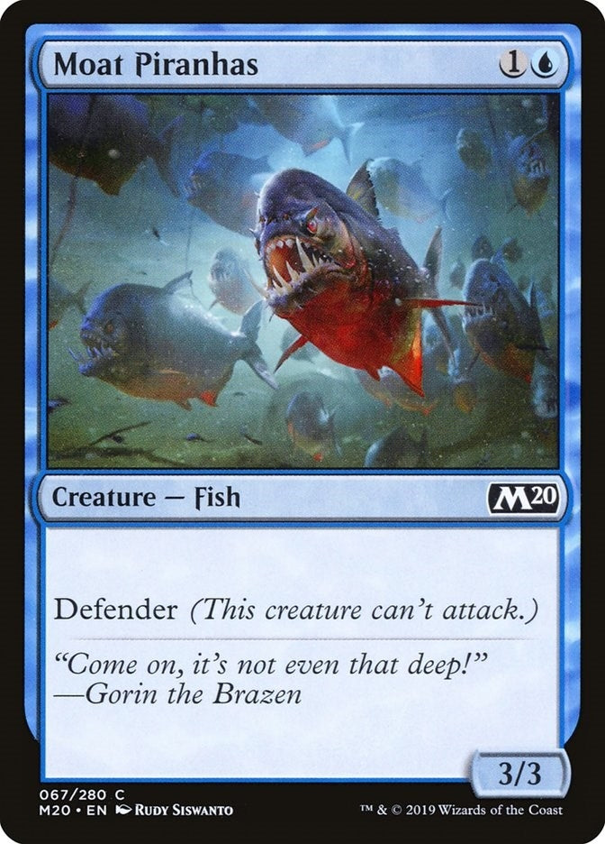 Image for Moat Piranhas (67) (Core Set 2020) (M20) - Magic: The Gathering