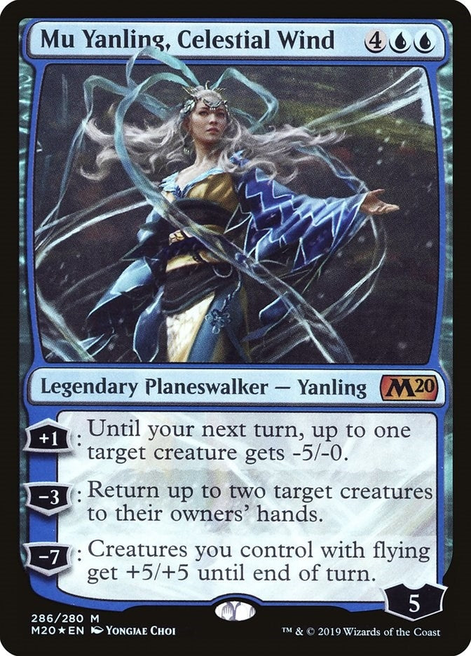 Image for Mu Yanling, Celestial Wind (286) (M20) - Magic: The Gathering