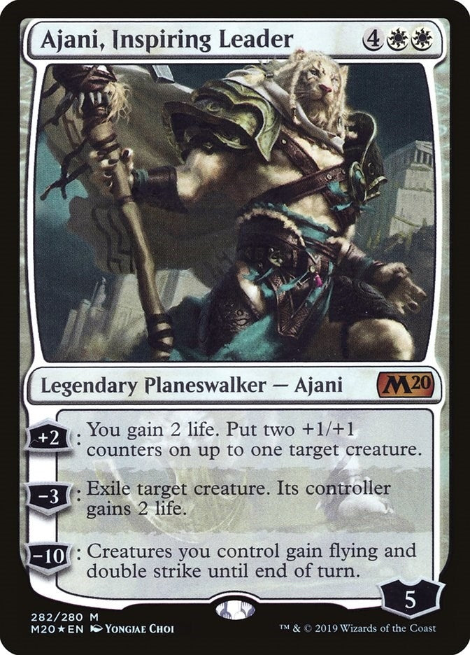 Image for Ajani, Inspiring Leader (282) (M20) - Magic: The Gathering
