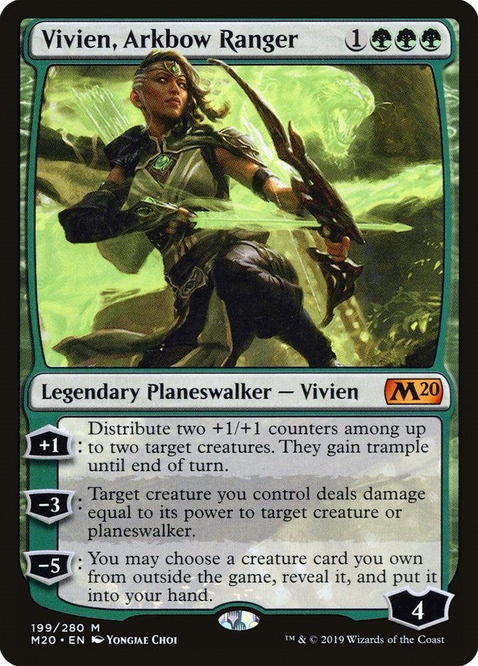 Image for Vivien, Arkbow Ranger (199) (Core Set 2020) (M20) - Magic: The Gathering