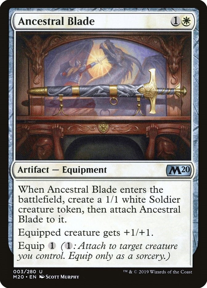 Image for Ancestral Blade (3) (Core Set 2020) (M20) - Magic: The Gathering