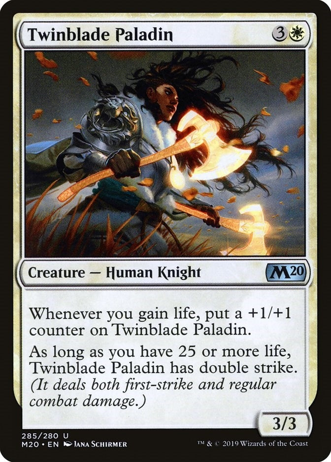 Image for Twinblade Paladin (285) (Core Set 2020) (M20) - Magic: The Gathering