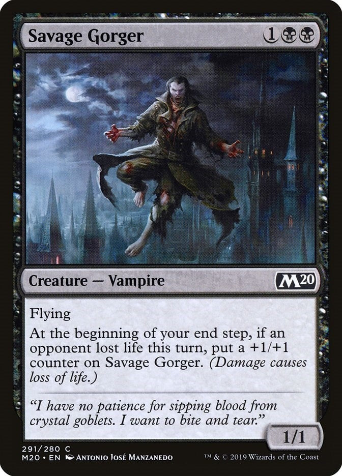 Image for Savage Gorger (291) (Core Set 2020) (M20) - Magic: The Gathering