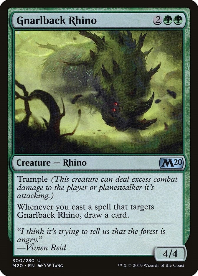 Image for Gnarlback Rhino (300) (Core Set 2020) (M20) - Magic: The Gathering