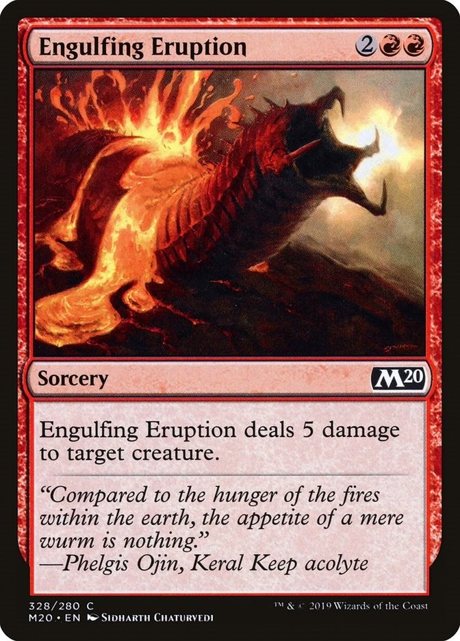 Image for Engulfing Eruption (328) (Core Set 2020) (M20) - Magic: The Gathering