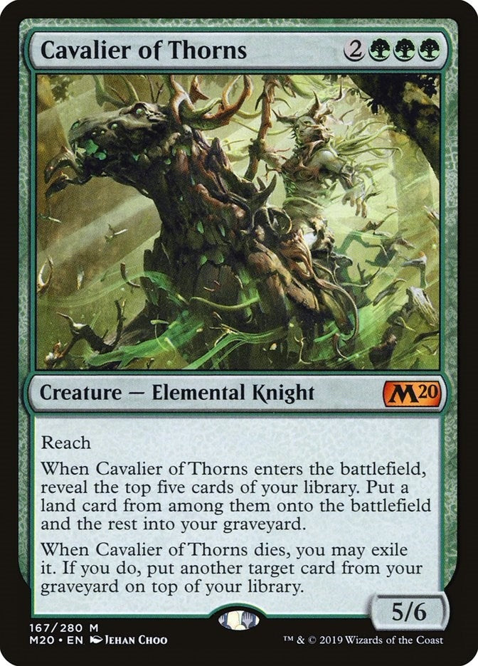 Image for Cavalier of Thorns (167) (Core Set 2020) (M20) - Magic: The Gathering