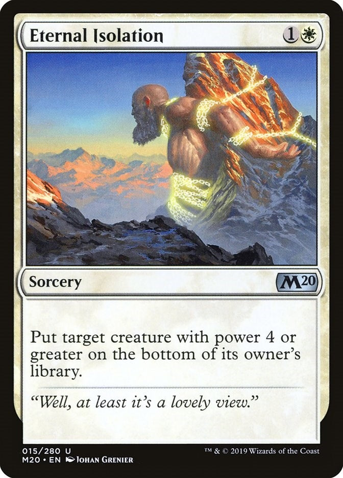 Image for Eternal Isolation (15) (Core Set 2020) (M20) - Magic: The Gathering