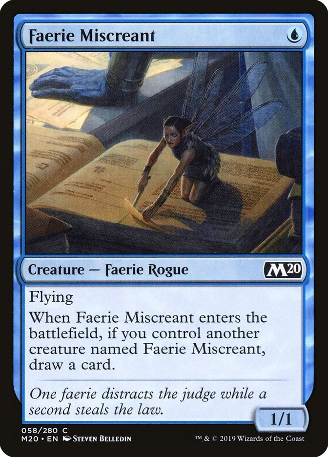 Image for Faerie Miscreant (58) (Core Set 2020) (M20) - Magic: The Gathering