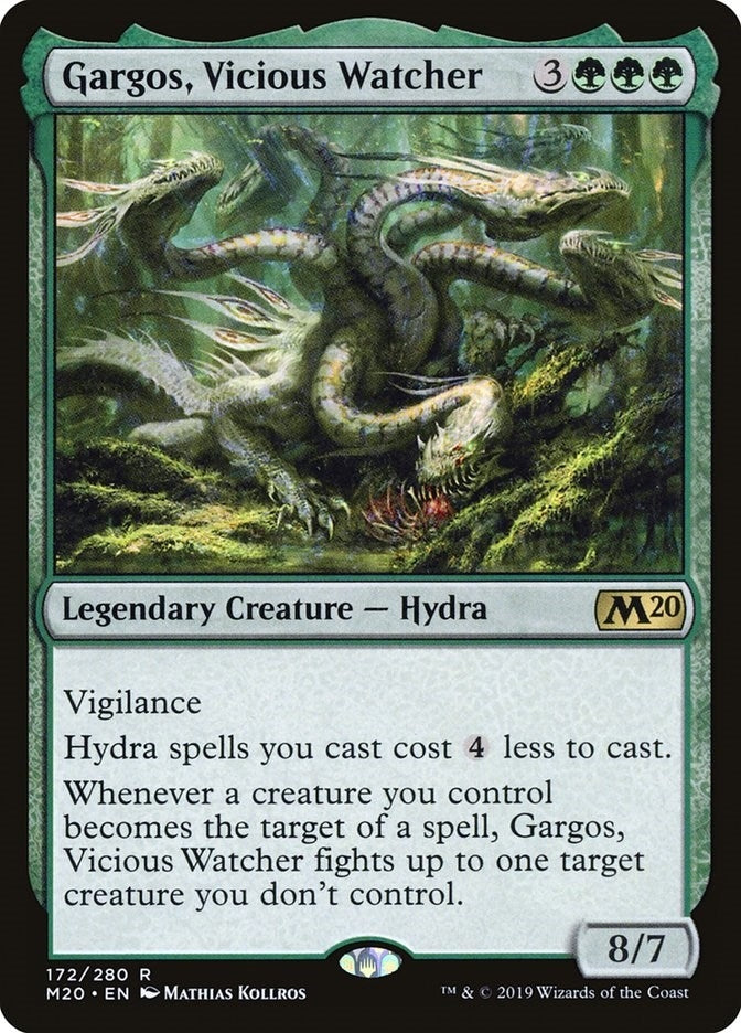 Image for Gargos, Vicious Watcher (172) (Core Set 2020) (M20) - Magic: The Gathering